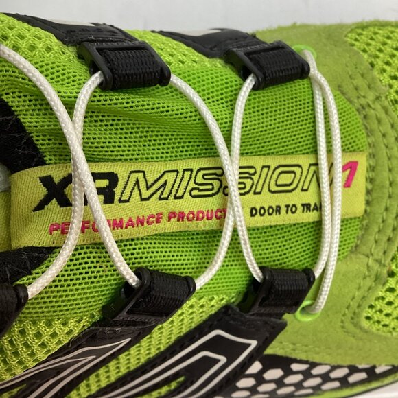 Salomon XR Mission 1 Womens 8 OrthoLite Trail Running Shoes Lime Green - Picture 9 of 11